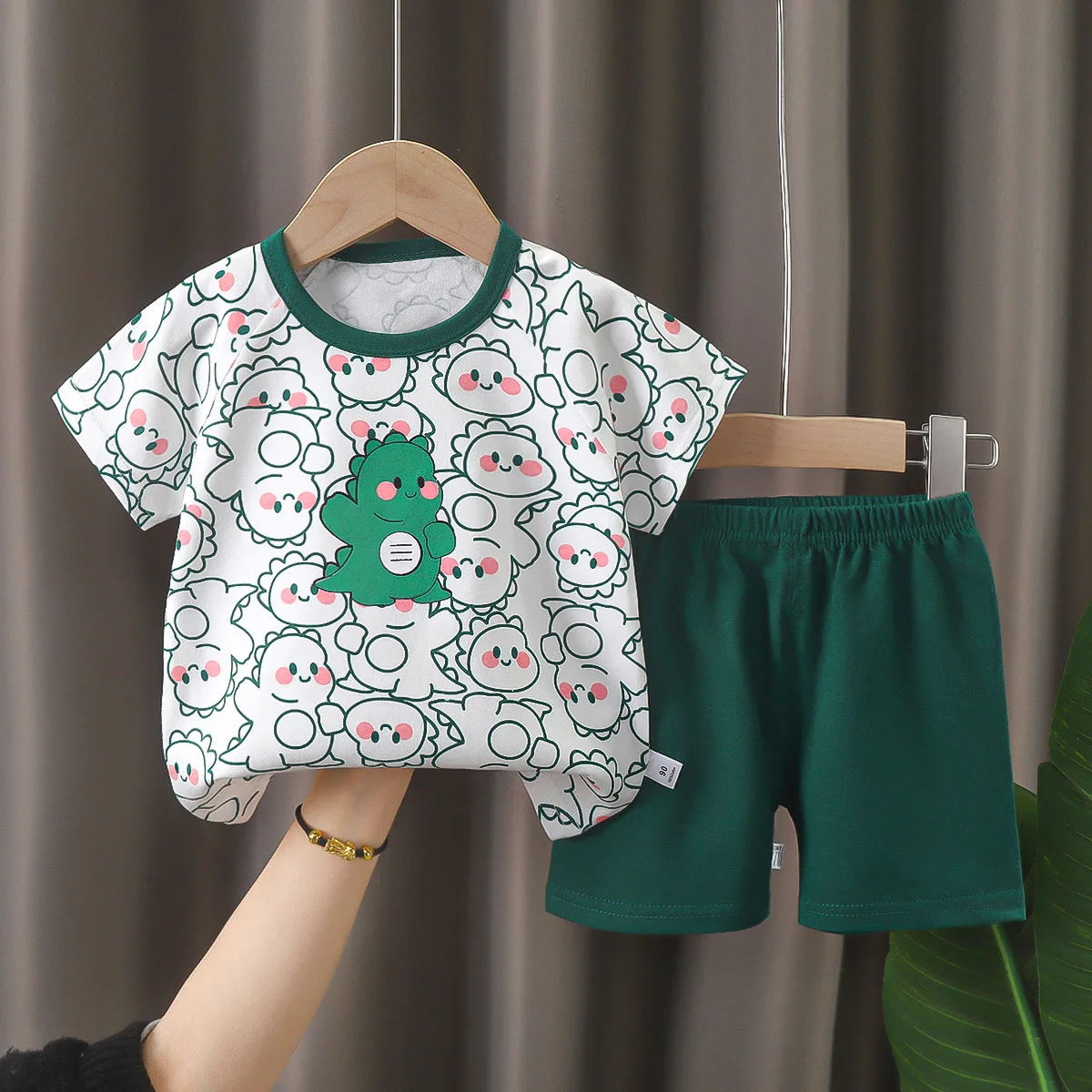 Summer Children's Short-Sleeved Suit Cotton Boys Girls Clothing Set Version Of Baby Clothes Girls T-shirt Children clothing 5