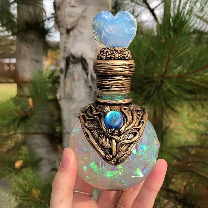 Bottle Decoration Ornaments Home Courtyard Design Resin Handicraft Creative Moon Potion Desktop Treasure Gift