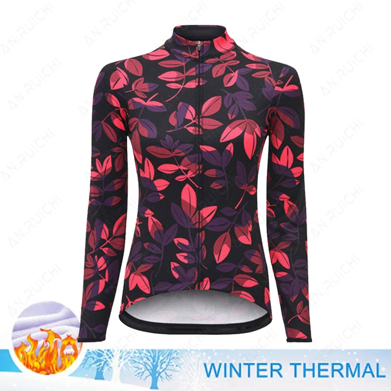 Winter Jacket Thermal Fleece Women's Cycling Jersey Clothing Mountain Outdoor Triathlon Wear Bicycle Clothes Ropa Ciclismo
