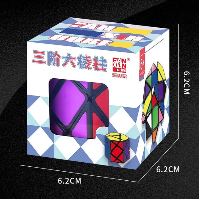 FanXin Third-order Octahedron Hexagonal Prism Strange-shape Magic Cube Series Puzzle Education Toys For Kids Magico Cubo 6