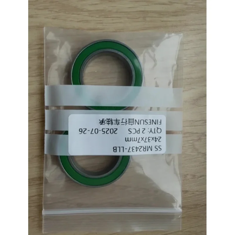2pc ABEC-3 24x37x7mm 세라믹 볼 베어링 MR24377-LLUX/LLB MR24377S-2RS01 시마노 FSA TREK HOPE BB90 하단 브래킷용