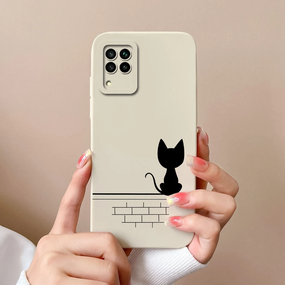 Lovely Astronaut Smooth Liquid Back Cover Case for Huawei P40 Lite Series