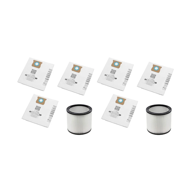 

HOT!VF2005 Vacuum Collection Filter Bags + Replacement Filter For Shop-Vac 9066200 10-14 Gallon 90662 90350 90304 90333