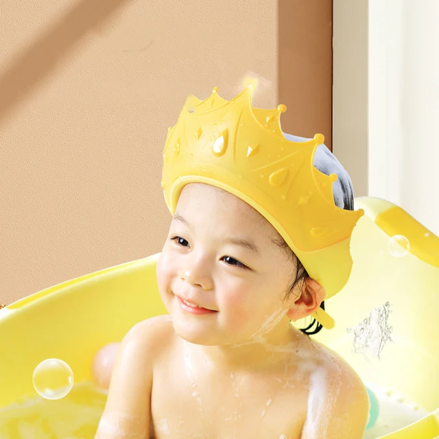 Protect your babys sensitive ears with silicone shampoo caps