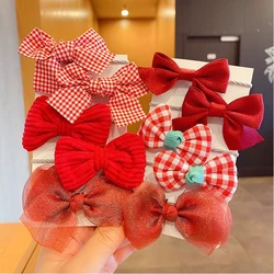 10pcs Hair Accessories Girls Scrunchies Aesthetic Lacos De Cabelo Infantil Bands Kids Headbands Bandes Bandeaux Elastiquec Cute