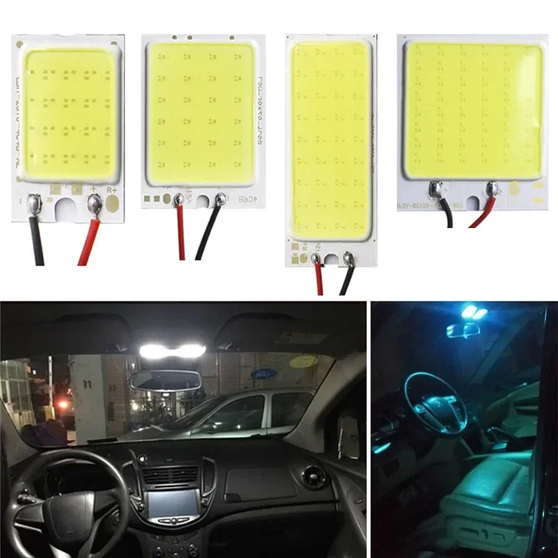 T10 Cob 16/24/36/48 SMD Car Led Vehicle Panel Lamps Auto Interior Reading Lamp Bulb Light Dome Festoon BA9S DC 12V led car lights