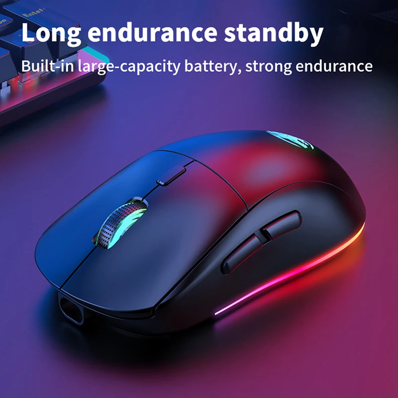 G301 Recarregável USB 2.4G Sem Fio Bluetooth RGB Luz Gaming Mouse PC Desktop Computadores Notebook Laptop Ratos Mause Gamer Bonito