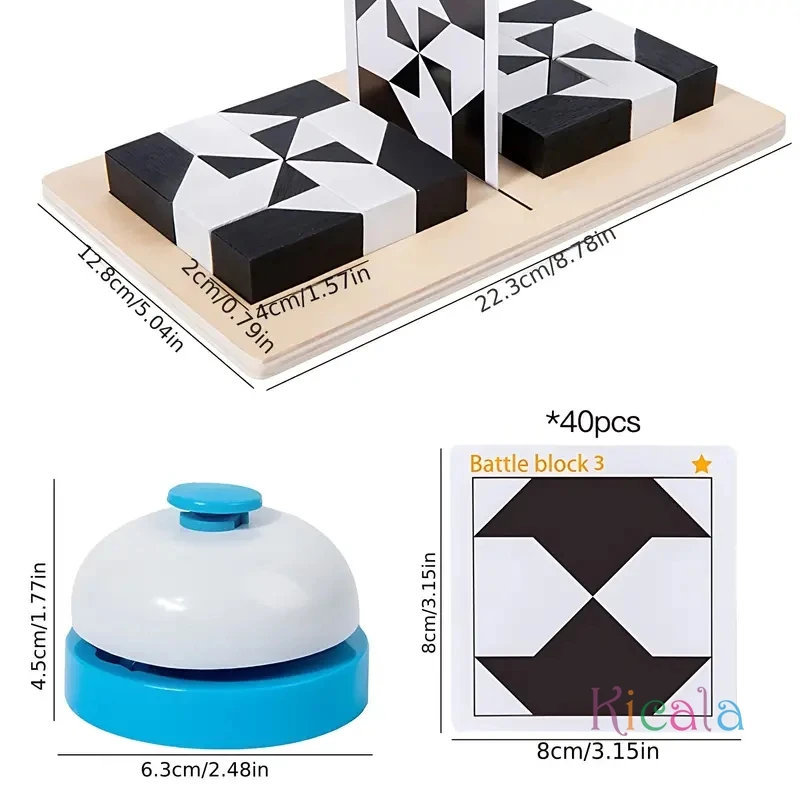 3D Mind-bending IQ Challenge Geometric Puzzle Game Kids Toy Game Parent-child Interactive Board Game Party Game Toy Gifts 6