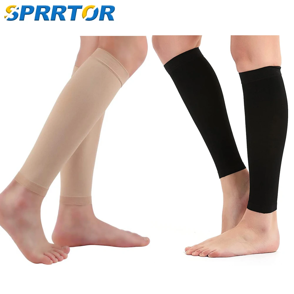 

1Pair Calf Compression Sleeve Women,15-20mmHg Calf Support Footless Compression Socks Stockings for Shin Splints,Varicose Veins