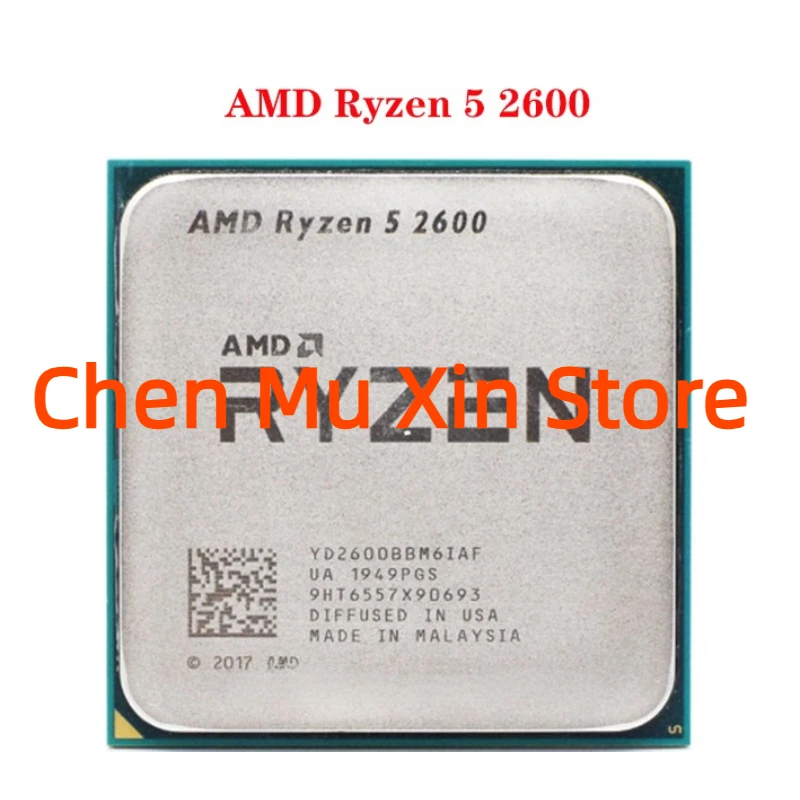 

Процессор AMD Ryzen 5 2600 для ПК, центральный процессор для компьютера, 6 ядер, 12 нитей, 2600 ГГц, разъем AM4, YD2600BBM6IAF