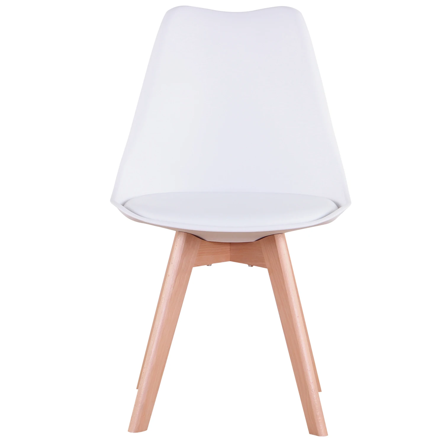 EGOONM Nordic Round Dining Table and Set of 4 Dining Chairs with PU cushion for Dining Room Kitchen Restaurant Balcony Home - Image 2