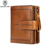 Women's RFID Blocking Leather Small Compact Bi-fold Zipper Pocket Wallet Card Case Purse with id Window 1