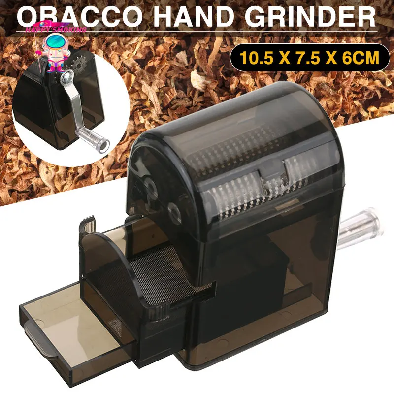 Plastic Grass Grinder with Handle Tobacco Cutting Machine Dry Herb Crusher Grinders Smoking Accessories herb grinder tobacco grinder
