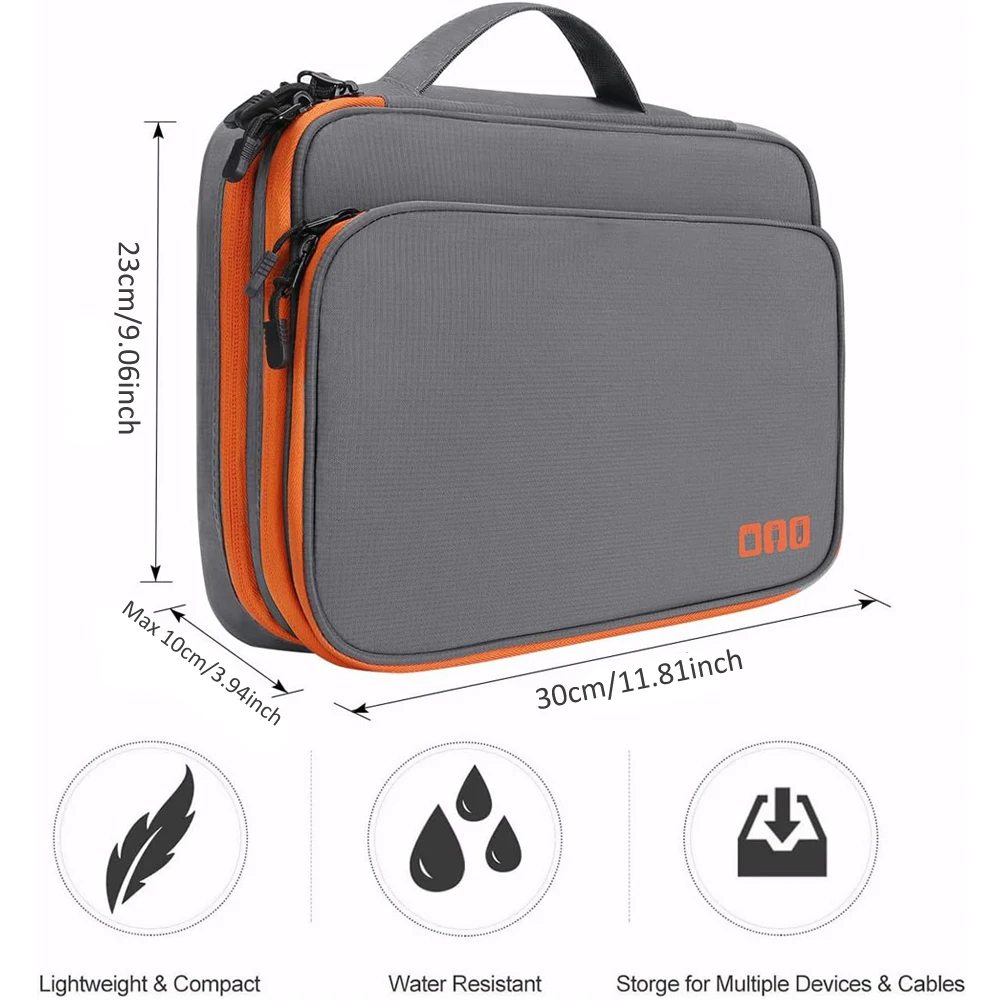 Cable Storage Bag Digital Electronic Organizer Pouch Portable USB Data Line Charger Plug Storage Bag Travel Cable Organizer Case - 3