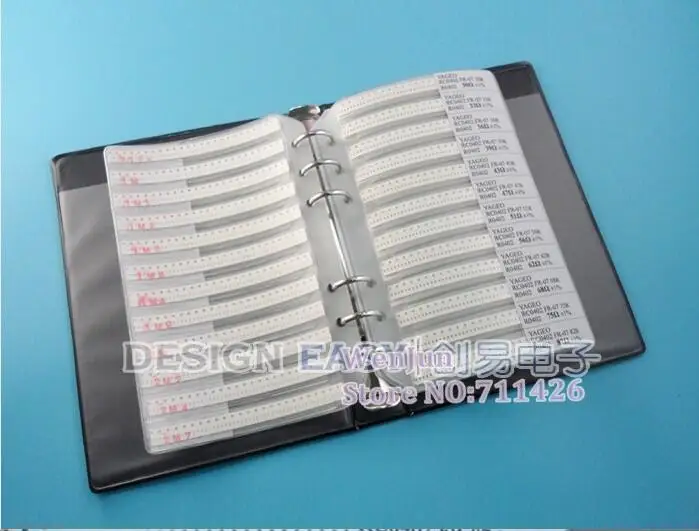 RC0402 0402 Series YAGEO SMD Resistor 170types 8500pcs in Total 1% Tolerance Electronic Components Sample Book