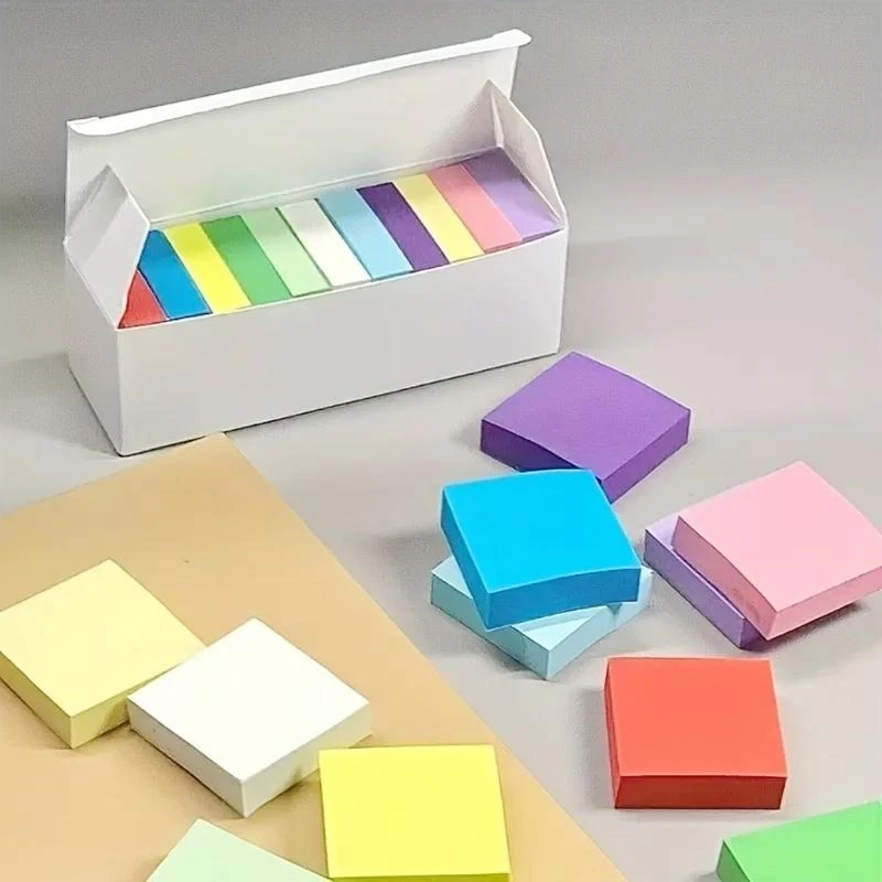 11 Pcs Aesthetic Stickier Note Memos Pad Easy to Write Simple Notepads ...