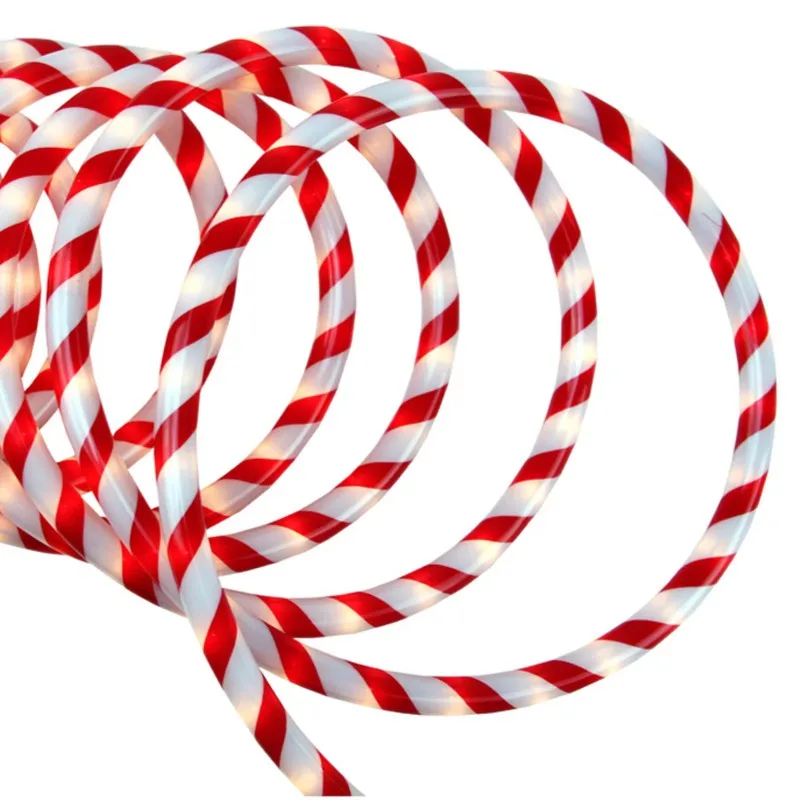 

Northlight 18 ft. Candy Cane Stripe Indoor/Outdoor Christmas Rope Lights Incandescent Christmas Lights