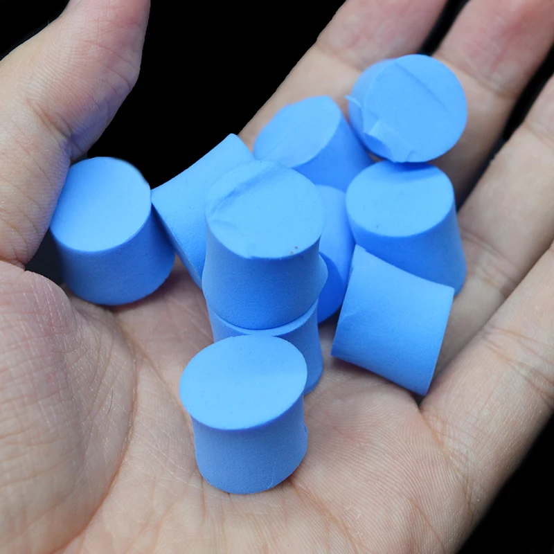 10pcs Blue Test Tube Plug Ant Farm Accessories Sponge Plug Ant Nest Pet Anthill Water Feeder Block Plug Stopper for Ant House