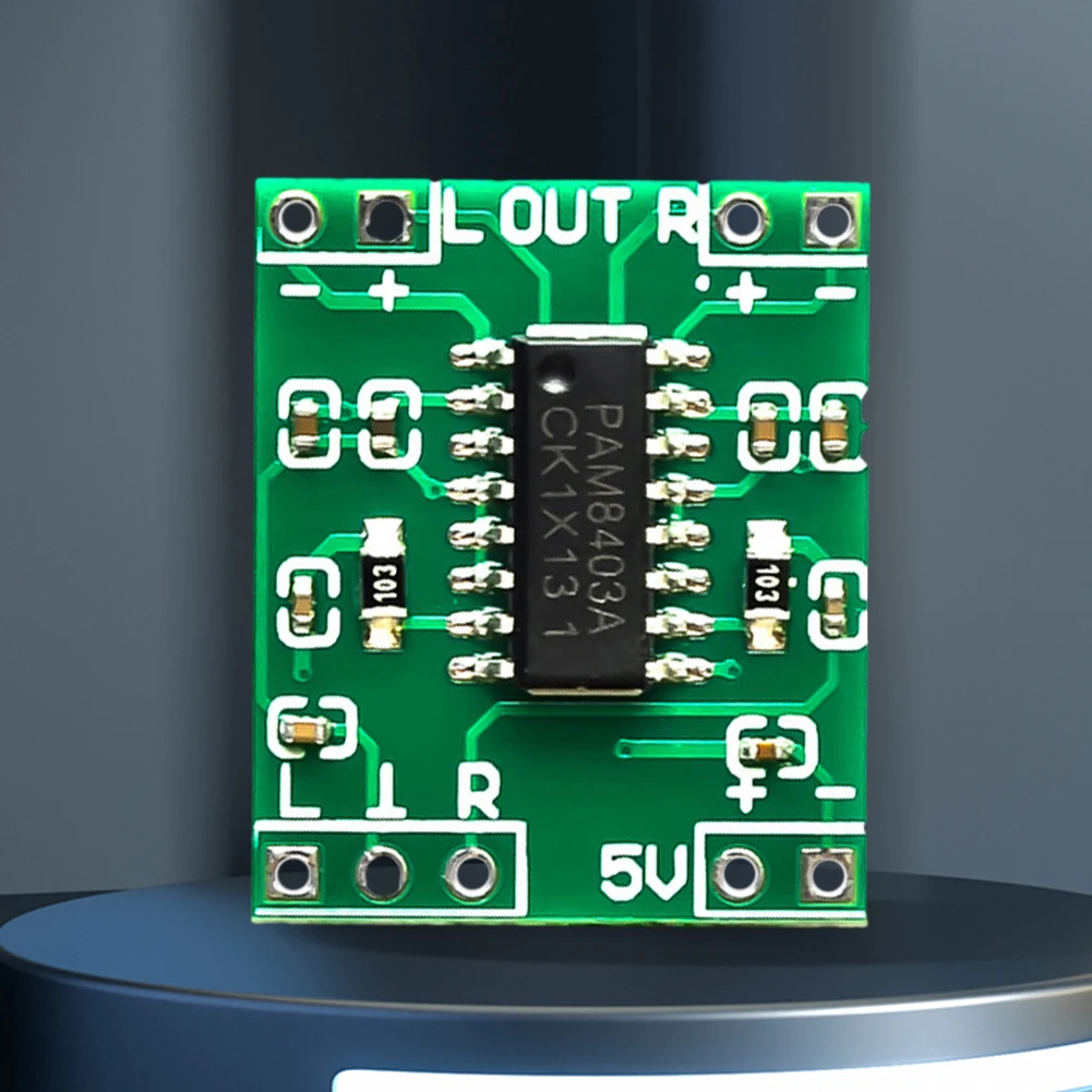 PAM8403 오디오 전력 증폭기 모듈 2.5V-5.5V 2 채널 미니 전력 증폭기 보드 모듈 Arduino 용 클래스 D USB 전원 공급 장치