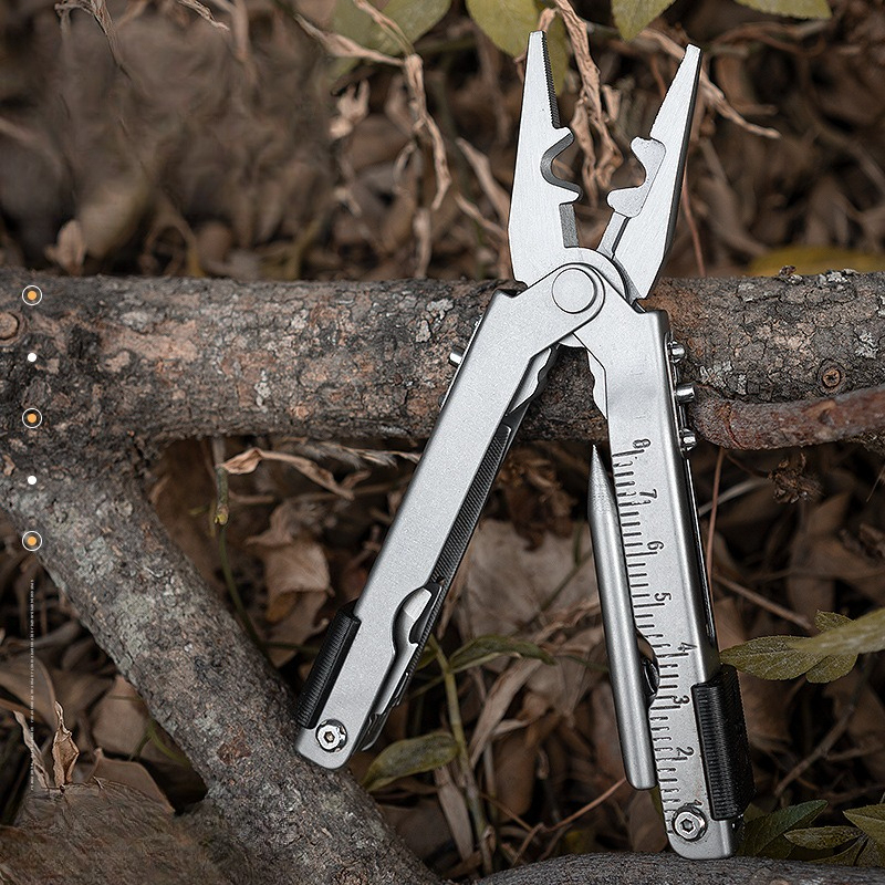 Stainless Steel Outdoor Multifunctional Folding Pliers Maintenance Telescopic Pliers Portable Multi-tool Pliers