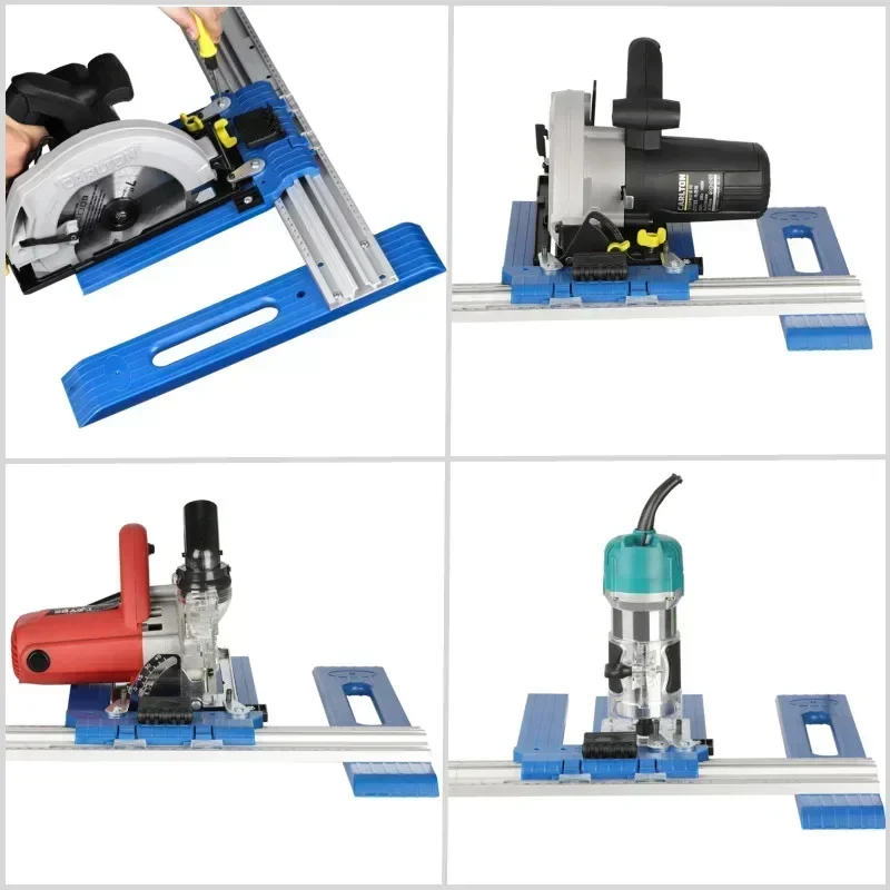 Electric Circular Saw Fixed Guide Rail Woodworking Slide Frame Trimming Machine Slotting Guide Rail Slide Frame Woodworking Tool