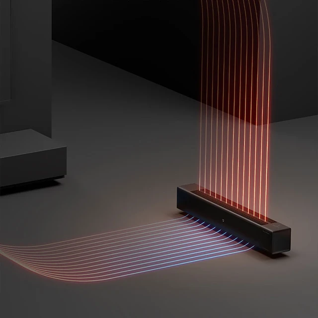XIAOMI MIJIA Electric Heater Graphene Technology Simulation Flame Version Mobile Floor Heating Humidification Function Chimney 2