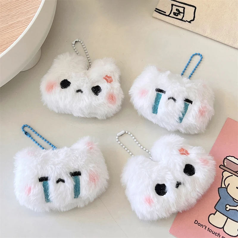 

Animal Images Bear Keychain Bunny Jewelry And Accessories Stuffed Toys Couple Pendant Couple Key Chain High-Quality Materials