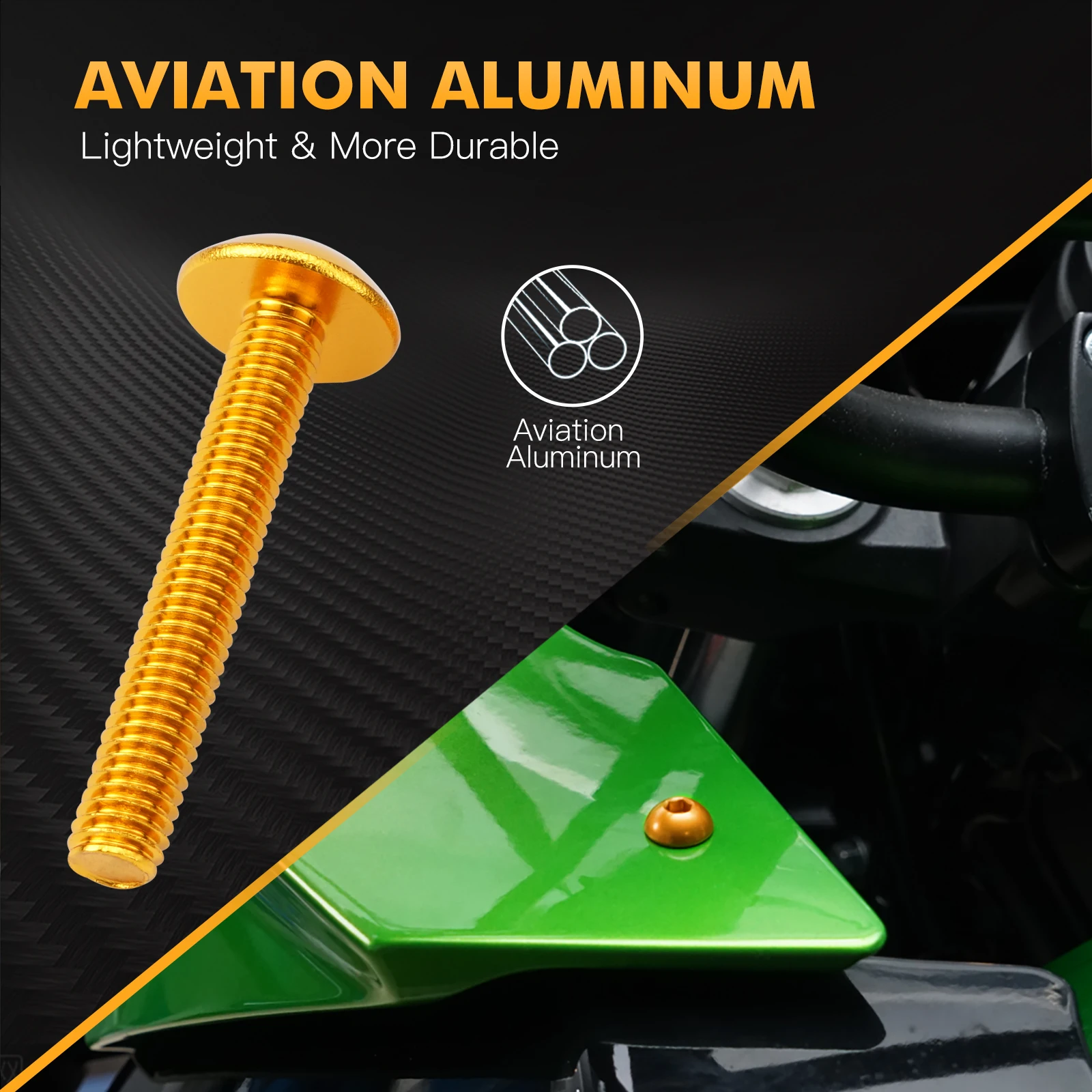 190-teiliges Motorrad-Verkleidungsschrauben-Set mit Schrauben und Muttern für Kawasaki Z1000 Z750 Z800 Z650 Ninja 250R 300 500 650 ZX10R ZX14R 6R 7R 9R – Detail 15