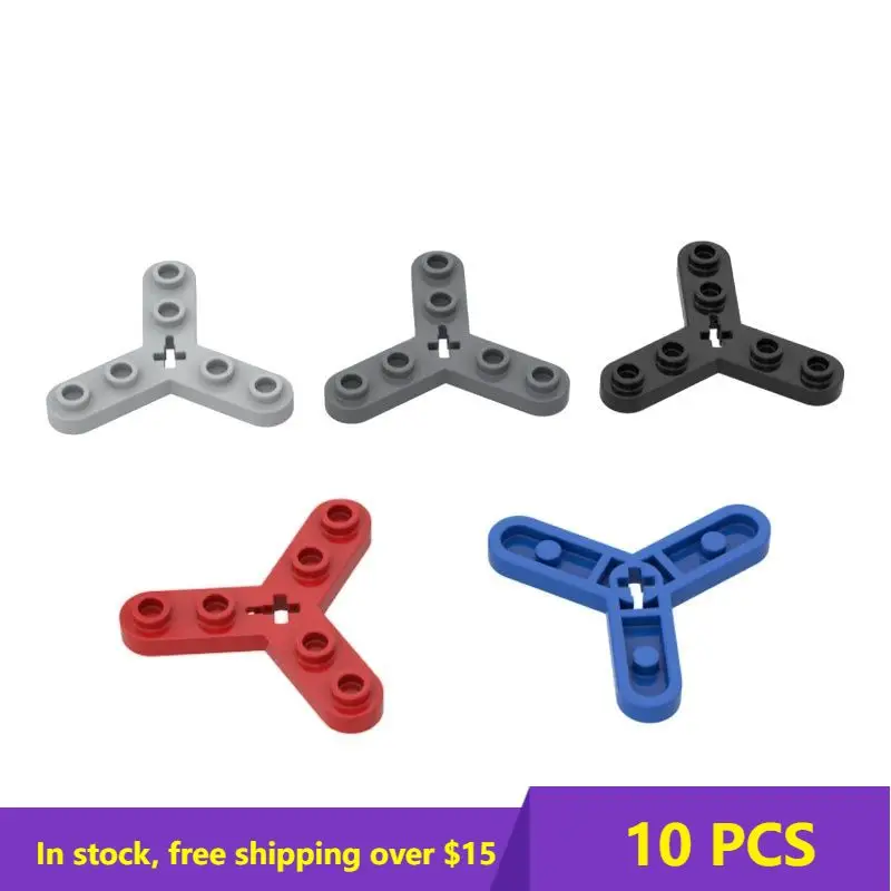 

10PCS Bricks 32125 Three Leaf Perforated Board Creative Building Block Model Kids DIY High-Tech Brick Parts Best Toys Gifts