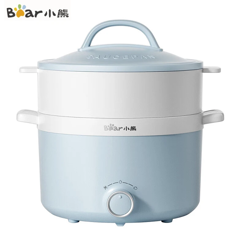 

1.7L Multifunctional Rice Cooker Non-stick Electric Cooker Double-layer Steamed Egg Pot Soup Pot