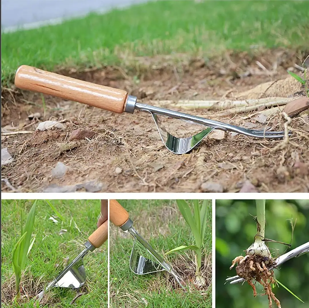 Gardening Handheld Turf Mower Machete Hook Crack Weeder Lawn