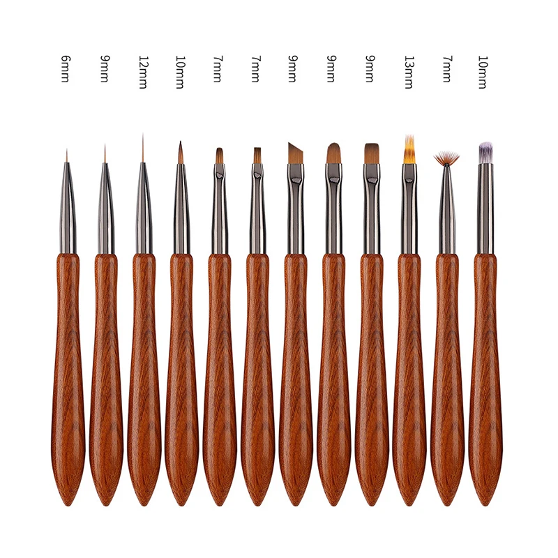 1PCS UV Gel Nail Brush DIY Painting Pen Manicure Acrylic Drawing Brush For Nail Art Design Nails Tip Display Painting Tool