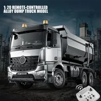 Alloy Auto RC Engineering Truck Crawler Toy 1/20  2.4GHz Remote Wireless Car Model Dump Trucks Tractor Cars Boys Childrens Gift 1