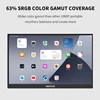 HGFRTEE 14.1inch Mobile Portable Monitor IPS Second Game Screen Extended Display for Laptop with Bracket For xbox/raspberry Pi 3