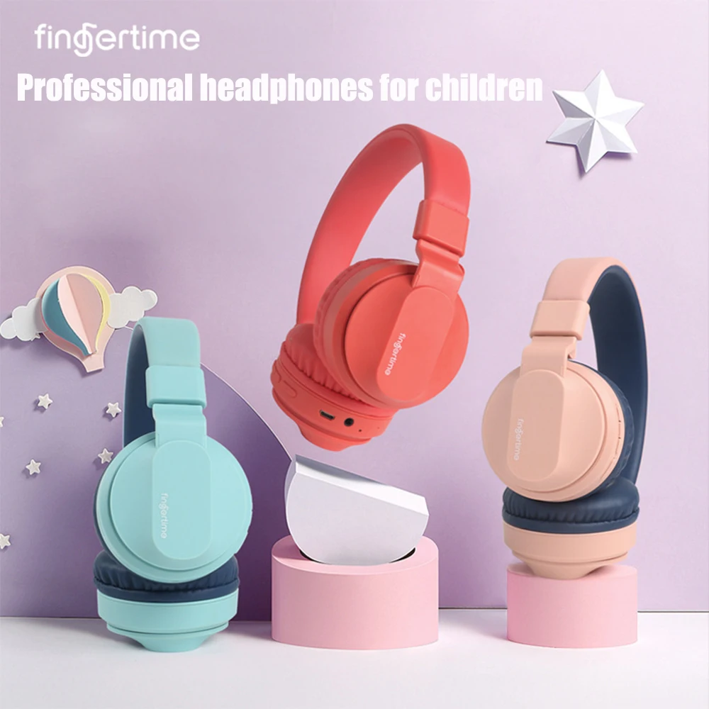 

Wireless Bluetooth Headphone Cute Kids Headsets Foldable Over-Ear Headset with 85dB Volume Limited Hearing Protection Earphone