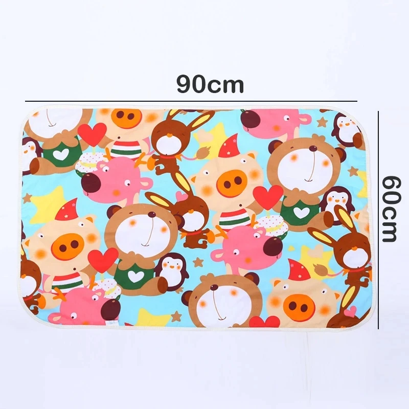 60*90cm New Baby Changing Pads Covers Reusable Baby Diapers Mattress Diapers For Newborns Cotton Waterproof Sheet Changing Mat