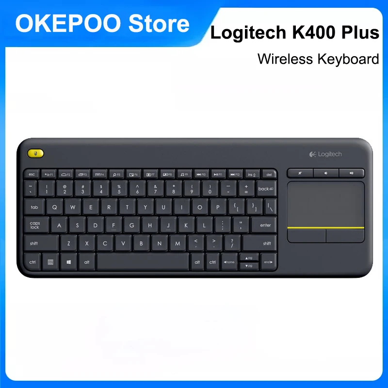 terrasse Bonus lektier Logitech K400 Plus Wireless Keyboard With Touchpad Micro Unifying Receiver  For Pc Laptop Android Smart Tv 84 Keys Keyboard - Keyboards - AliExpress