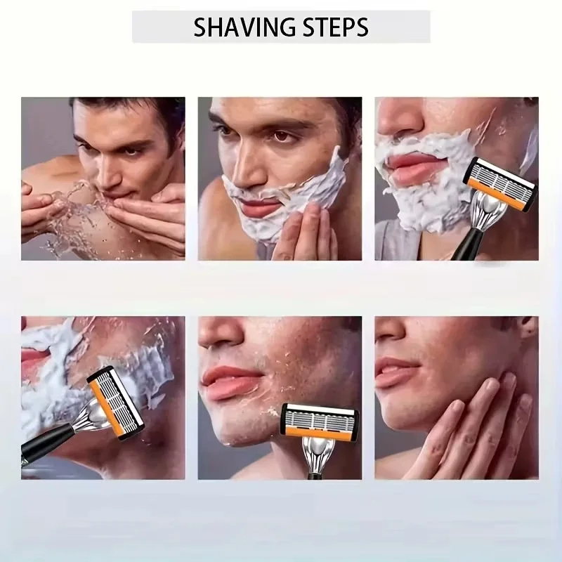 Handmatig scheermes 6-laags voor mannen anti-kras design set_voghion.com