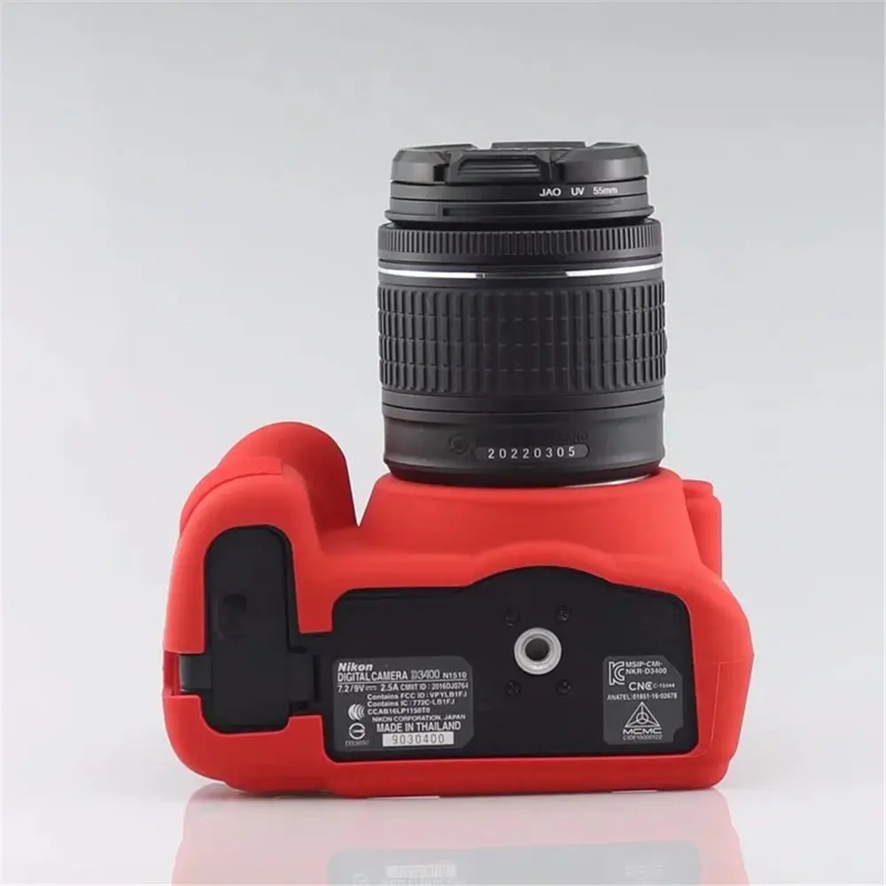 Soft Silicone Armor Body Case For Nikon D3300 D3400