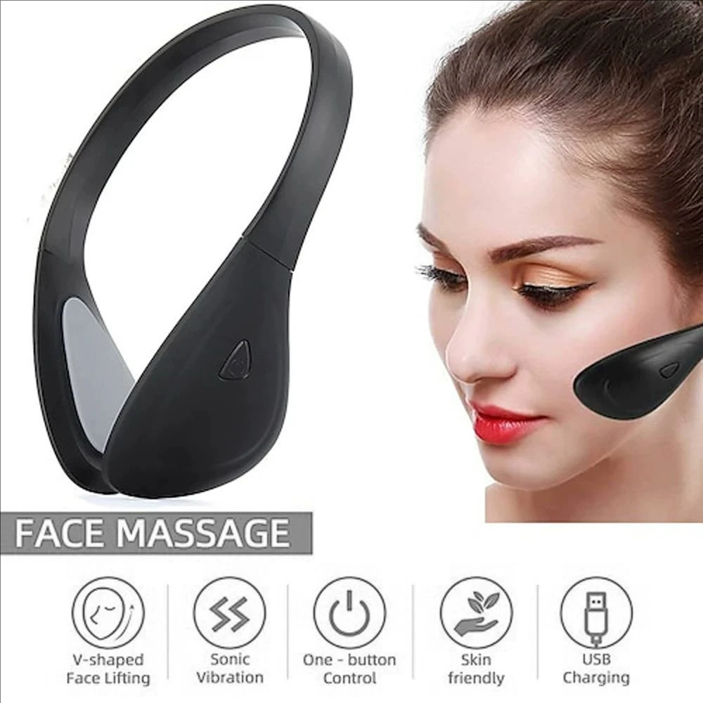 V Face Lifting Massager Face Slimming Belt Facial Muscle Stimulator EMS Facial Tightening Machine Double Chin Removal SkinCare
