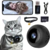 Pet Camera Collar with 64gb Sd Card Night Vision HD 1080p Mini Camera with Phone App Remote Playback Dog Cat Camera Collar