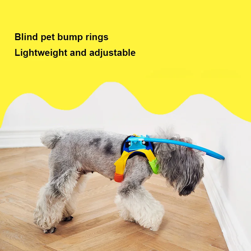 

Blind Pet Anti-Collision Collar Adjustable Dog Impact Rings Head Eye Protector Dog Guide Training Behavior Aids Fit Dog Supplies