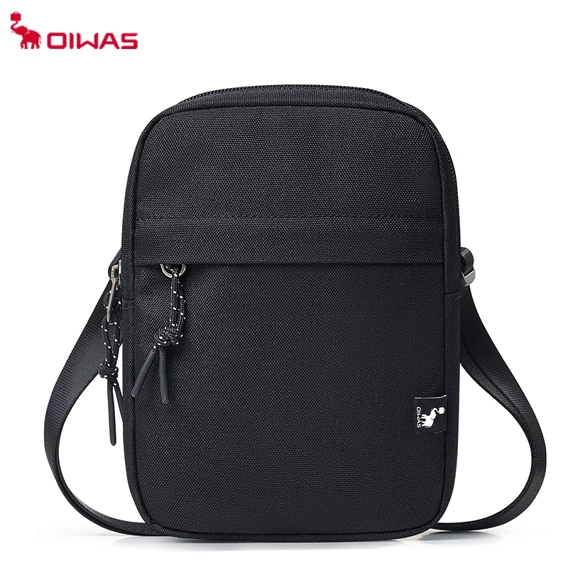 

OIWAS Crossbody Bag for Men, Multiple Ways to Carry as Shoulder Waist Pouch Sling Bag for Cell Phone Passport Wallet Mini bag