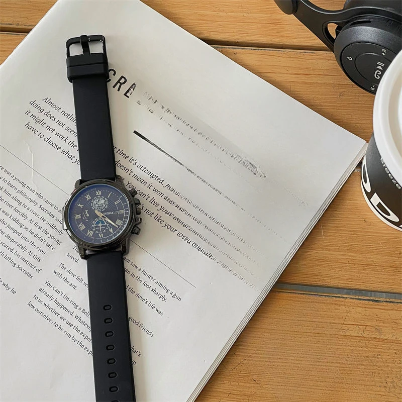 Adjustable Unisex Fashion Watch - Minimalist Chic For Teens & Adults, Edgy Indie Style