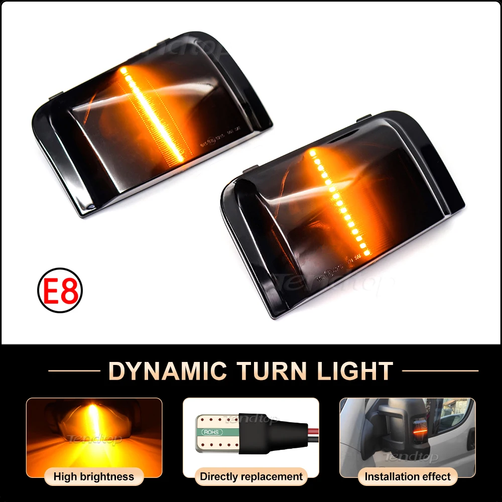 Promemoria Dinamico Luci Specchietto Laterale Indicatori Di Direzione Per Peugeot Boxer Citroen Jumper Relay Ram Promaster Per Fiat Ducato Truck