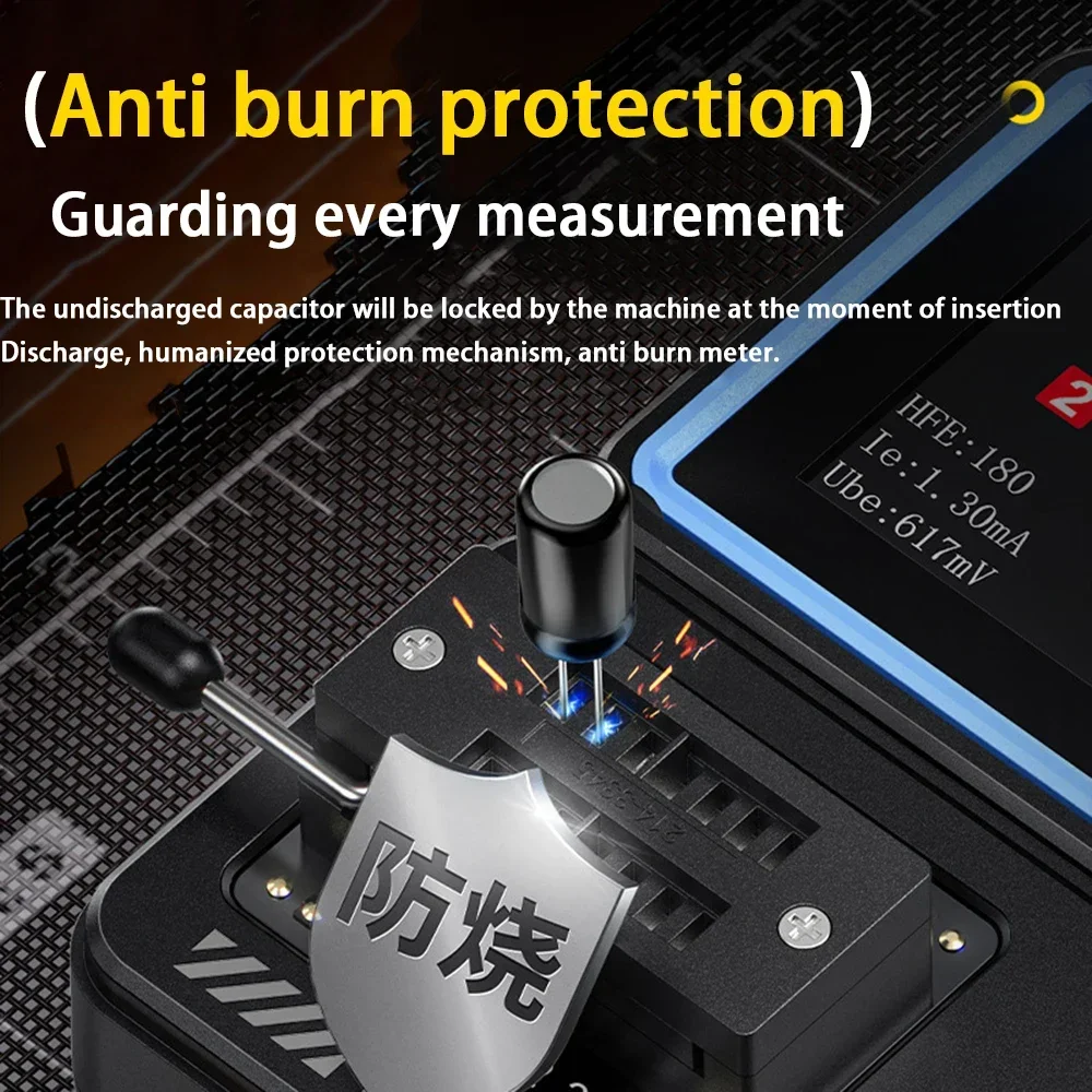 LCR-P1 Transistor Tester Multimeter Diode Triode ESR NPN PNP MOSFET SMD Capacitance Resistance Multifunction Tester