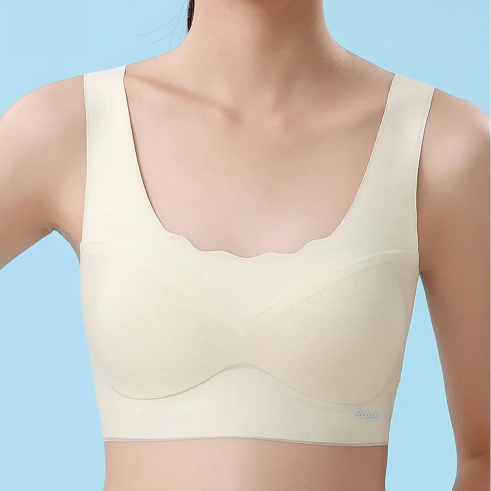 2pcs Girls' Training Bras Modal First Bras For Growing Girls Teen Soft Thin Lingerie Breathable Underwear Sport Girls 10-16Y 3