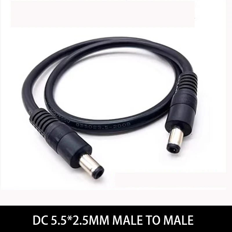 

Шнур питания постоянного тока DC5, 5*2,5 мм штекер-штекер 12 В 1,5 мм 14AWG для модели 0,5 м 1,5 м 3 м