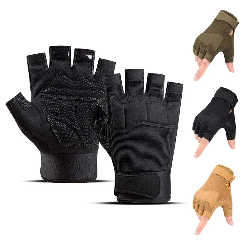 Hunting Gloves Men Women Half Finger Outdoor Mountaineering Cycling