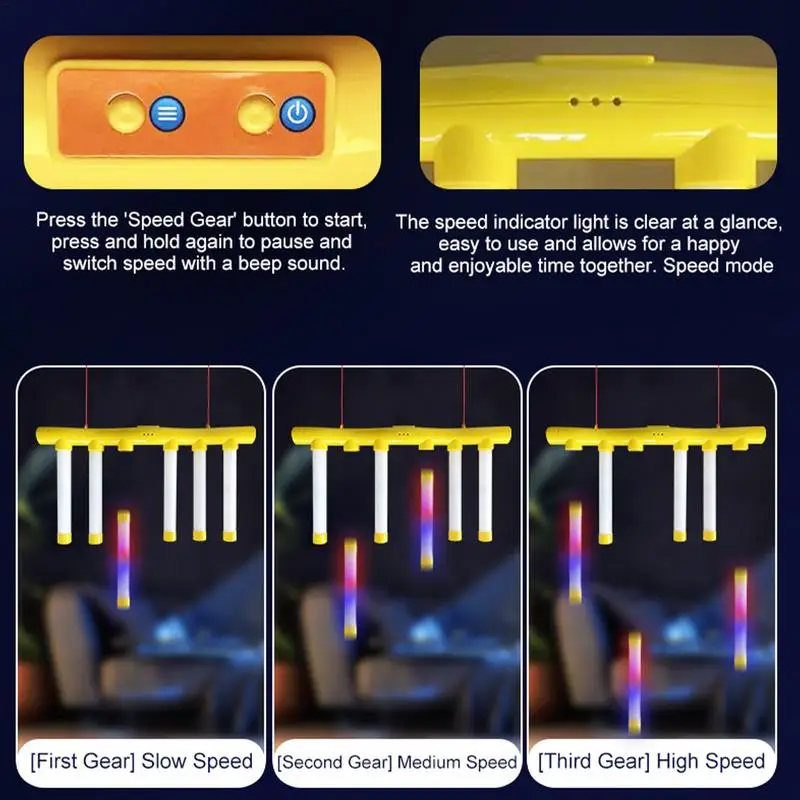 Reflex Game Glowing In The Dark Falling Sticks Catch Game 3 Adjustable Levels Hand Speed Challenge With Music Educational